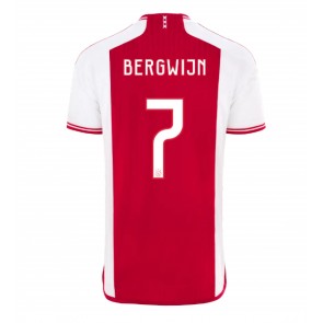 Lacne Muži Futbalové dres Ajax Steven Bergwijn #7 2023-24 Krátky Rukáv - Domáci